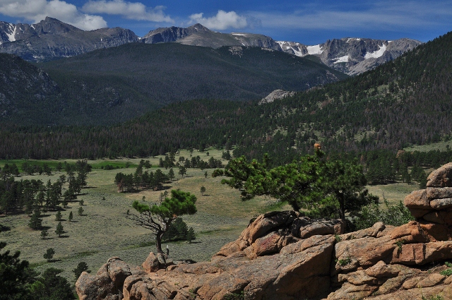 Trail Ridge Road view of mountains